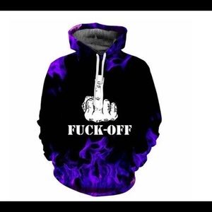 Men’s Black & Purple Hoodie